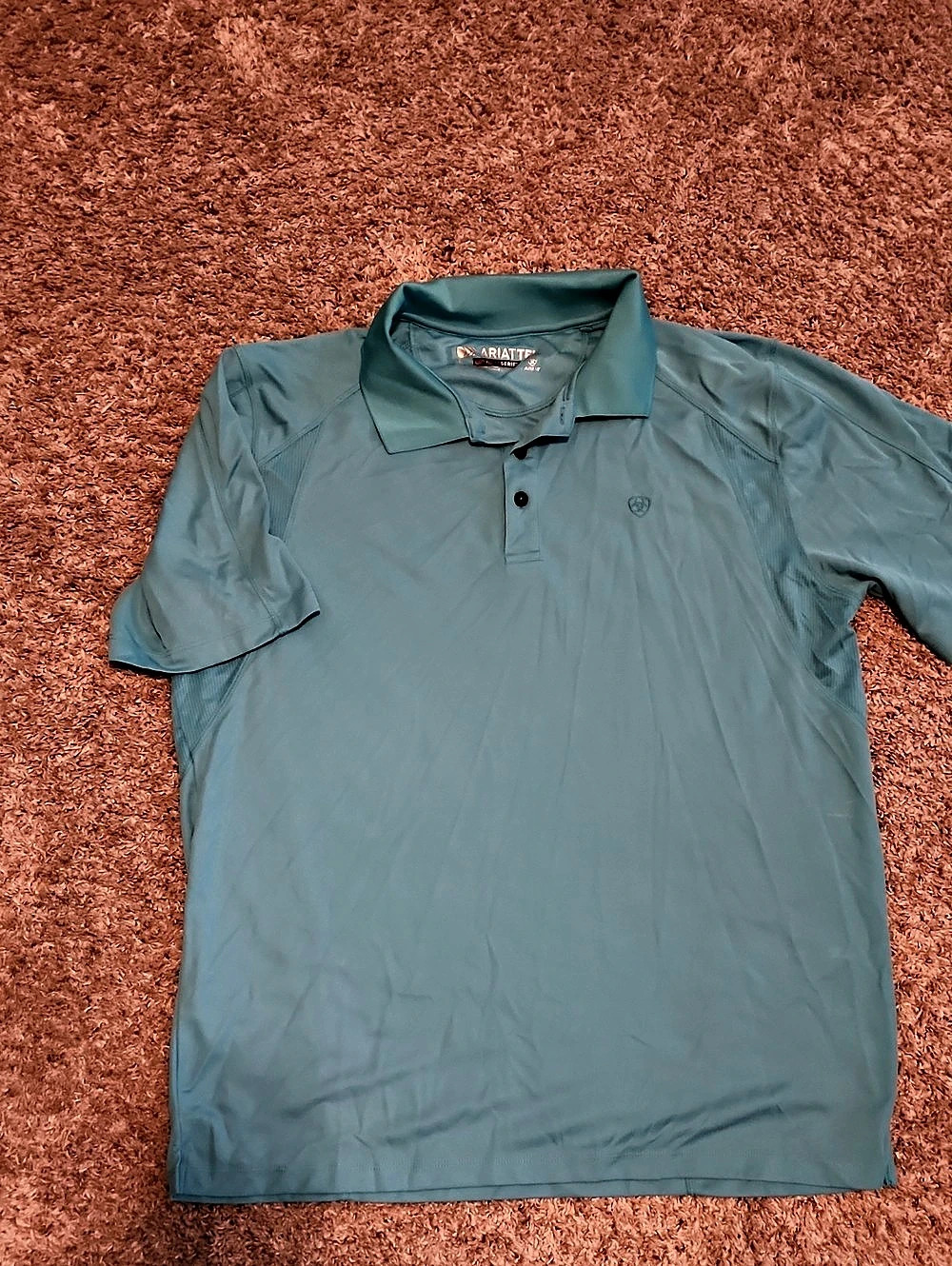 Ariat Heat Series Men's Athletic Polo in Blue Like New